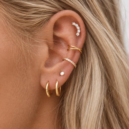 My Unique Style Ear cuff Sparkle Pave - gold plated