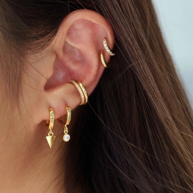 My Unique Style Ear cuff Sparkle Pave - gold plated