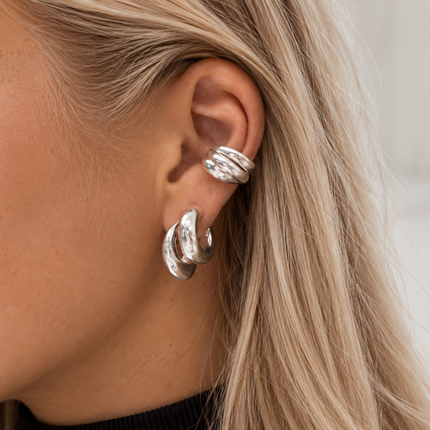 My Unique Style Earcuff Bold Lines - 925 zilver