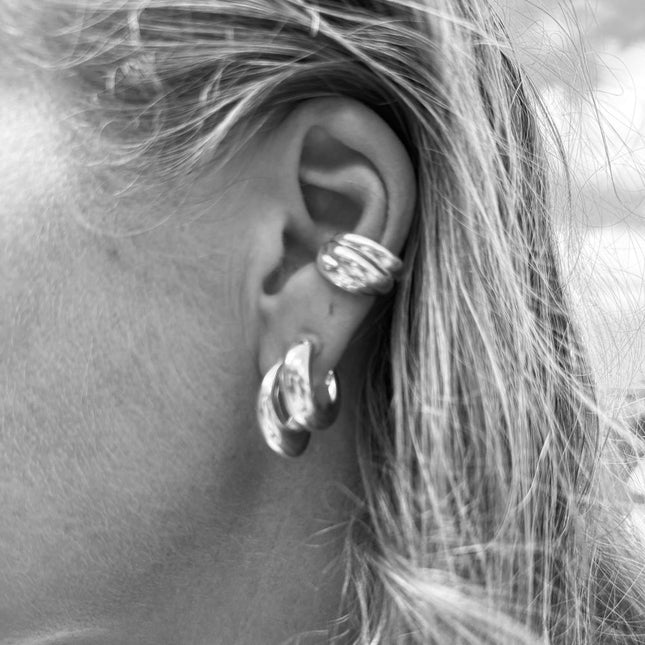 My Unique Style Earcuff Bold Lines - 925 zilver