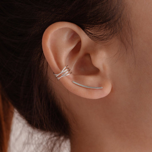 My Unique Style Earcuff Cross - 925 zilver