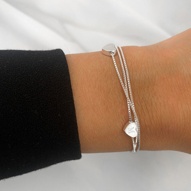 My Unique Style Floating Hearts armband