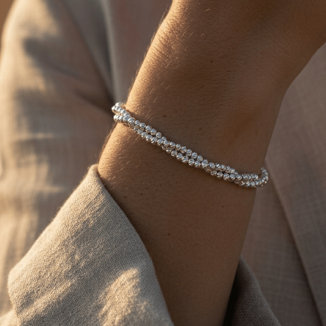 My Unique Style Flow Twist armband - 925 zilver