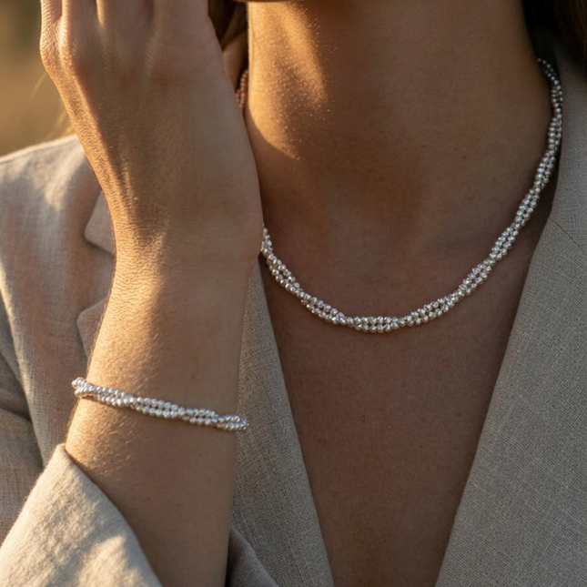 My Unique Style Flow Twist ketting - 925 zilver