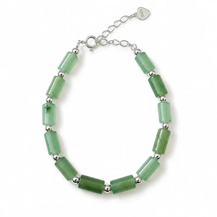 My Unique Style Green Quartz Flow armband - 925 zilver