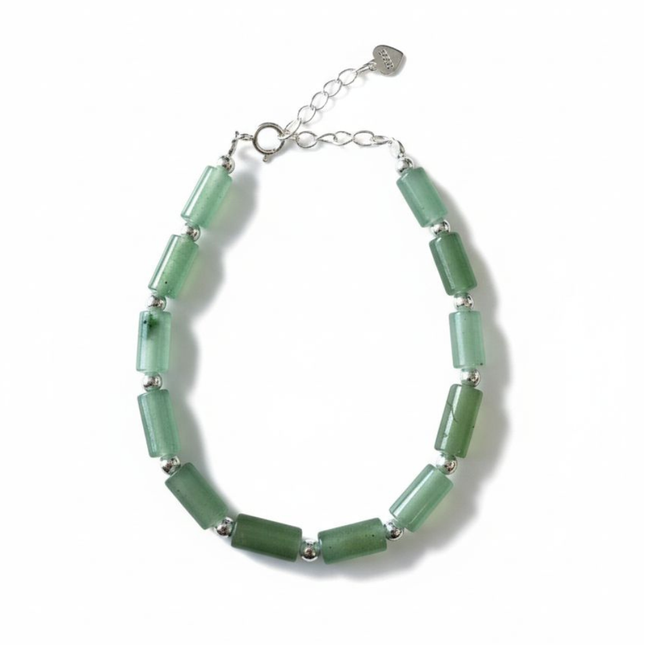 My Unique Style Green Quartz Flow armband - 925 zilver