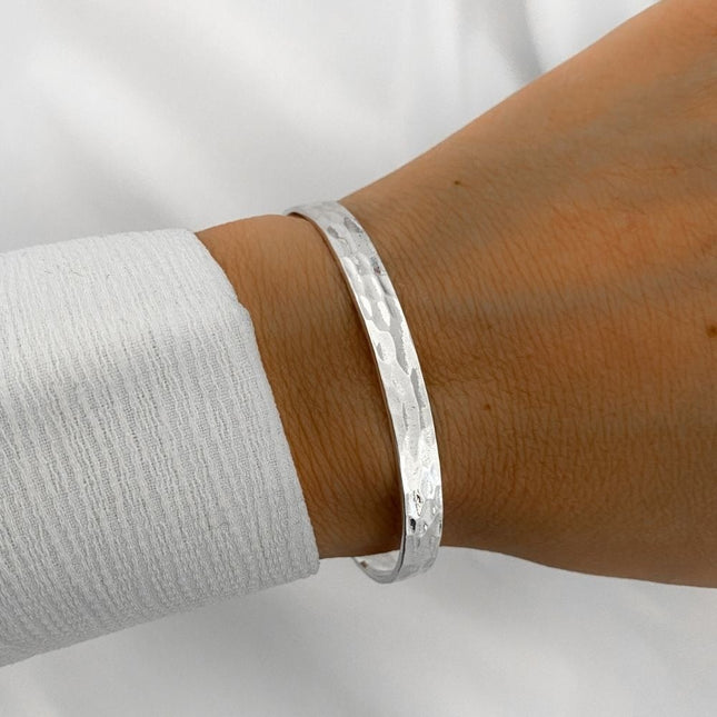 My Unique Style Hammered armband - 925 zilver