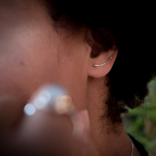 My Unique Style Hammered Earclimbers - 925 zilver
