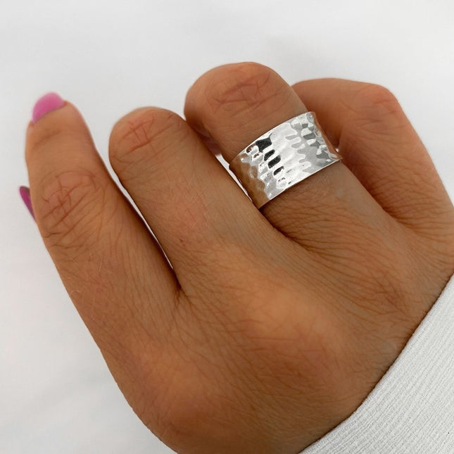 My Unique Style Hammered ring - 925 zilver