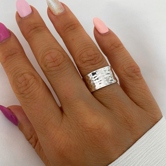 My Unique Style Hammered ring - 925 zilver