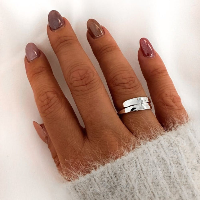 My Unique Style Hammered ring Yara - 925 zilver