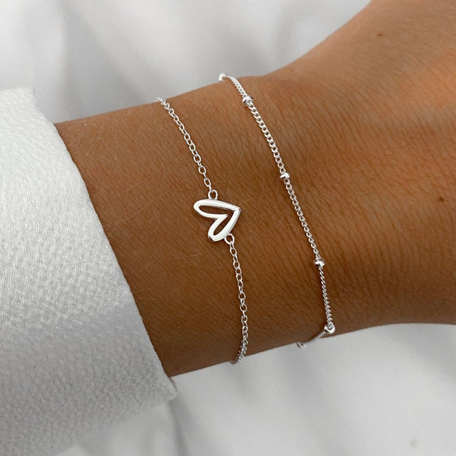 My Unique Style Hart armband - 925 zilver