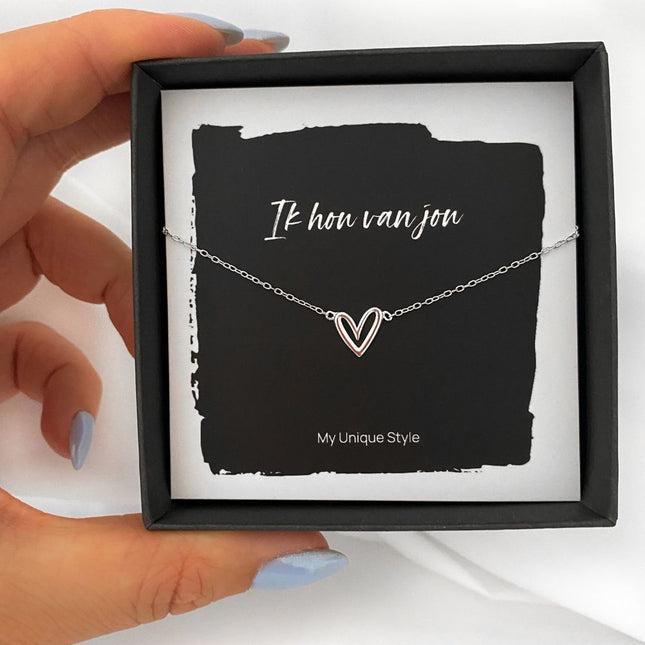My Unique Style Hart ketting - 925 zilver