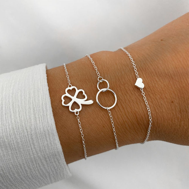 My Unique Style Hartjes armband - 925 zilver