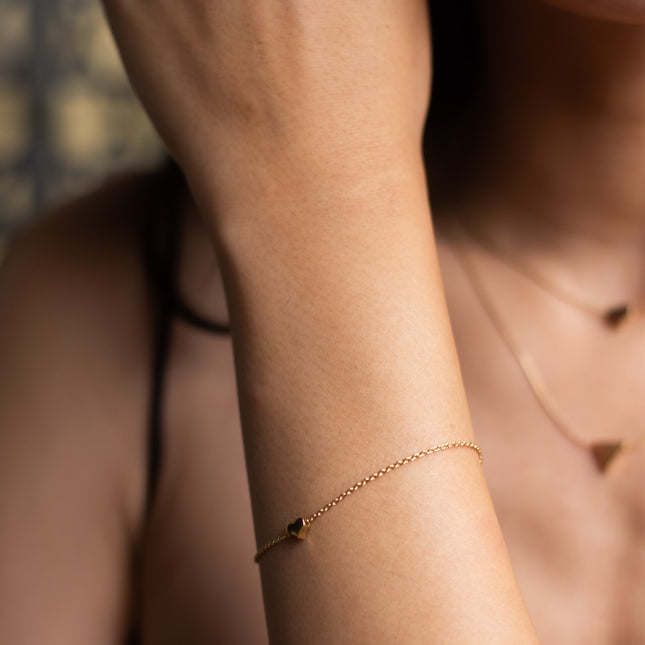My Unique Style Hartjes Armband - gold plated
