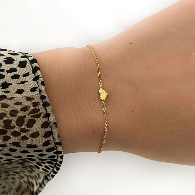 My Unique Style Hartjes Armband - gold plated