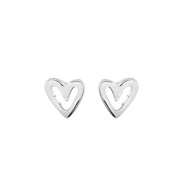 My Unique Style Hartjes oorknopjes - 925 zilver