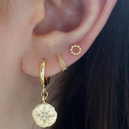 My Unique Style Hugging hoops Aliah 9mm - goldplated