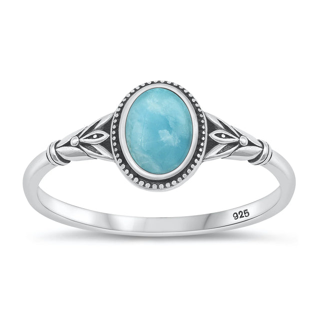 My Unique Style Isla Larimar ring - 925 zilver