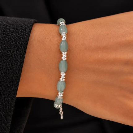 My Unique Style Juna Aventurine armband – 925 zilver
