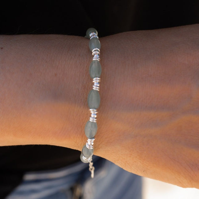 My Unique Style Juna Aventurine armband – 925 zilver