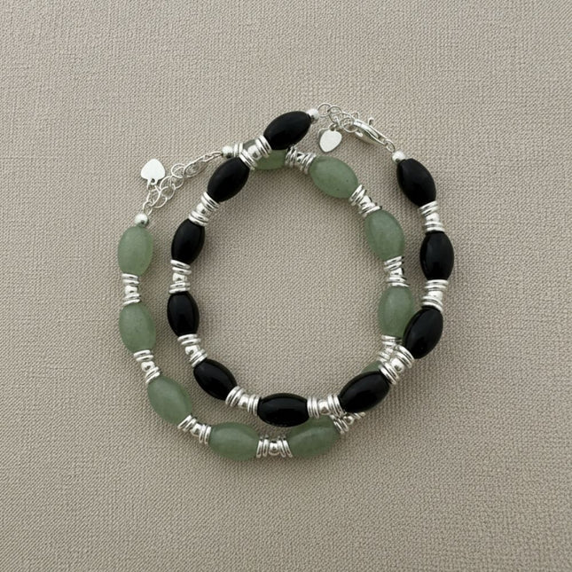 My Unique Style Juna Onyx armband - 925 zilver