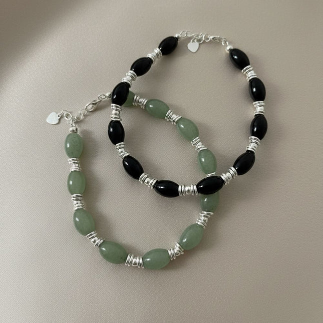 My Unique Style Juna Onyx armband - 925 zilver