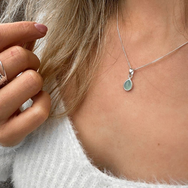 My Unique Style Ketting Aquamarijn - 925 zilver