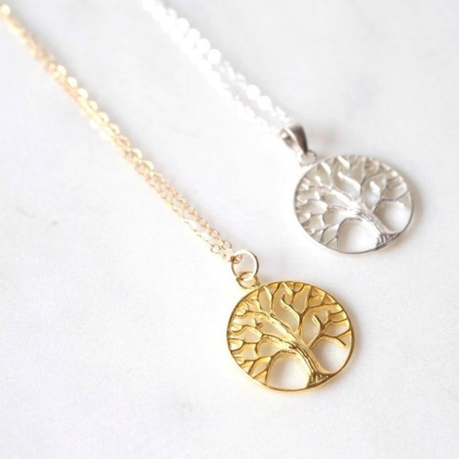 My Unique Style Ketting Family tree of life - goldplated