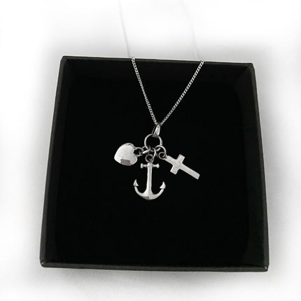 My Unique Style Ketting Geloof Hoop Liefde - 925 zilver