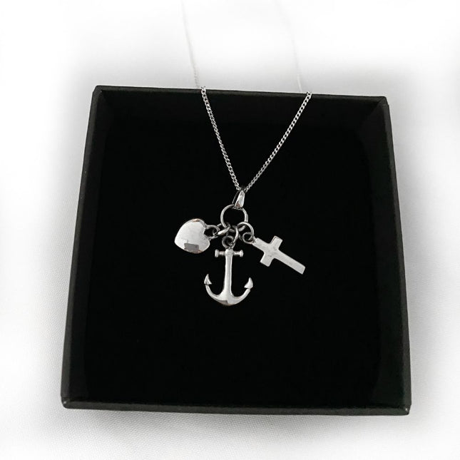 My Unique Style Ketting Geloof Hoop Liefde - 925 zilver