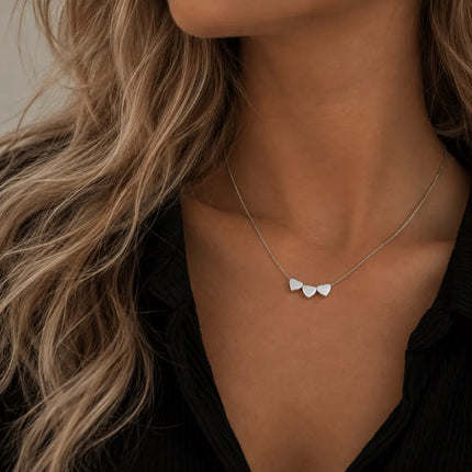 My Unique Style Ketting little hearts - 925 zilver