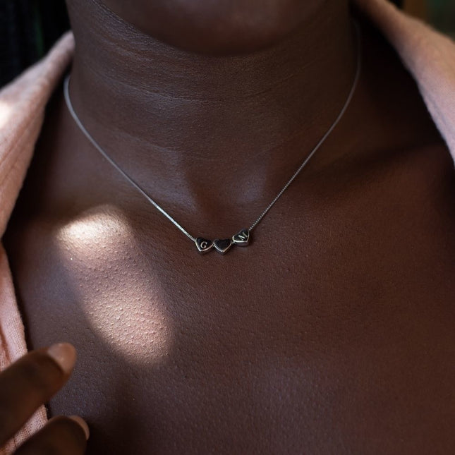My Unique Style Ketting little hearts - 925 zilver