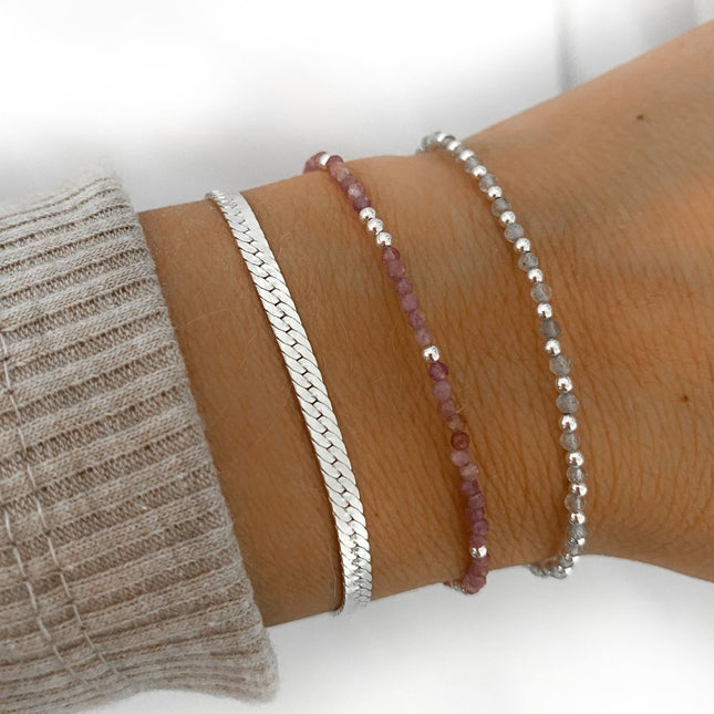 My Unique Style Labradoriet edelsteen armband Sophie - 925 zilver