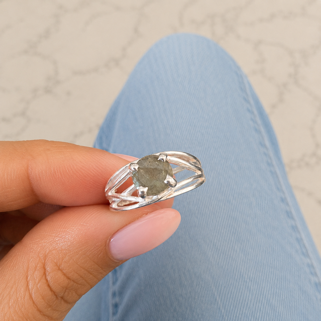 My Unique Style Labradoriet ring Mila - 925 zilver