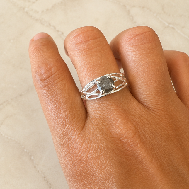 My Unique Style Labradoriet ring Mila - 925 zilver
