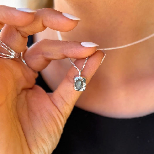 My Unique Style Labradorite ketting Ziva - 925 zilver