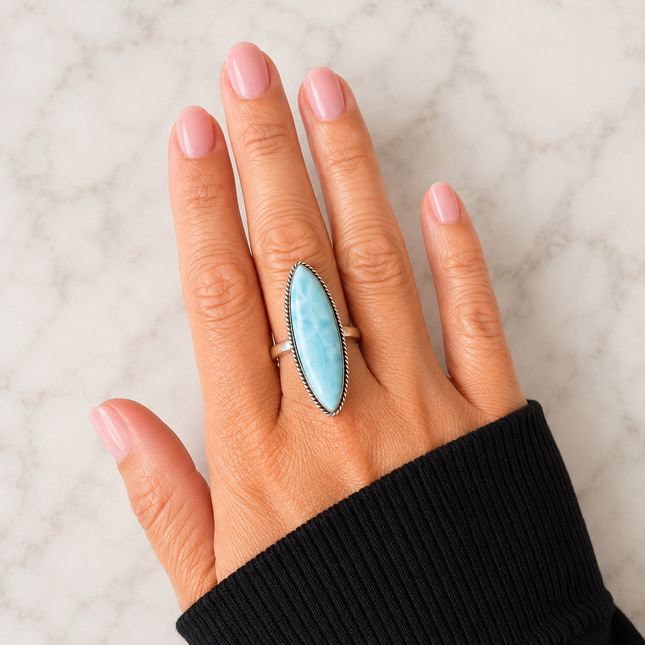 My Unique Style Larimar ring - maat 21