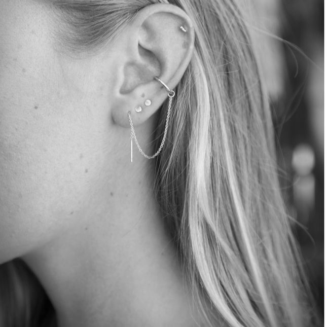 My Unique Style Little disc studs - 925 zilver