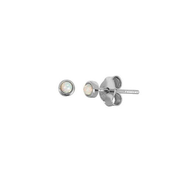 My Unique Style Little opal studs - 925 zilver