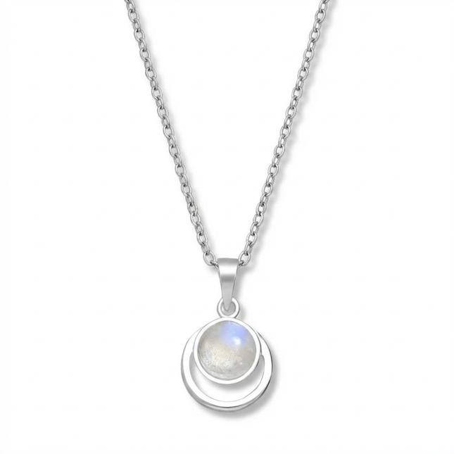 My Unique Style Lunara Moonstone ketting- 925 zilver