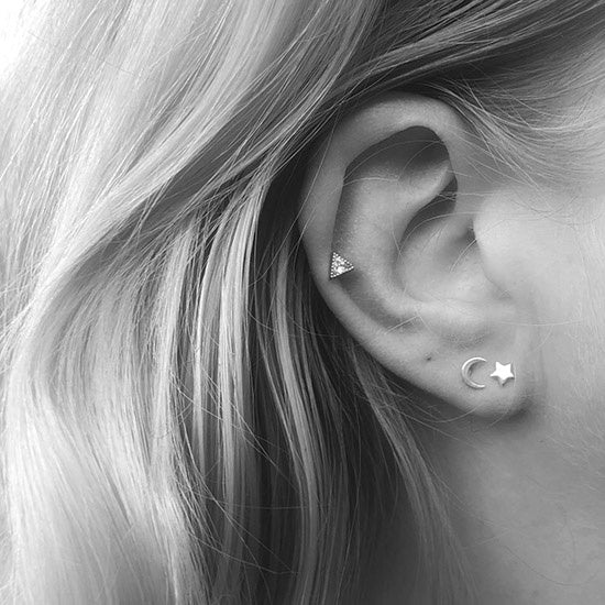 My Unique Style Maan & Ster oorknopjes - 925 zilver
