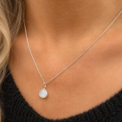 My Unique Style Maansteen ketting - 925 zilver