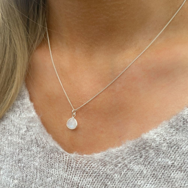 My Unique Style Maansteen ketting - 925 zilver
