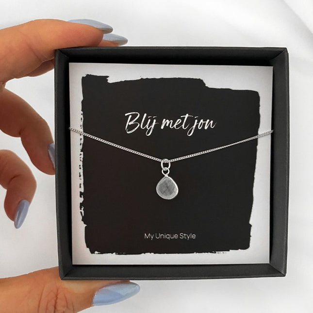 My Unique Style Maansteen ketting - 925 zilver