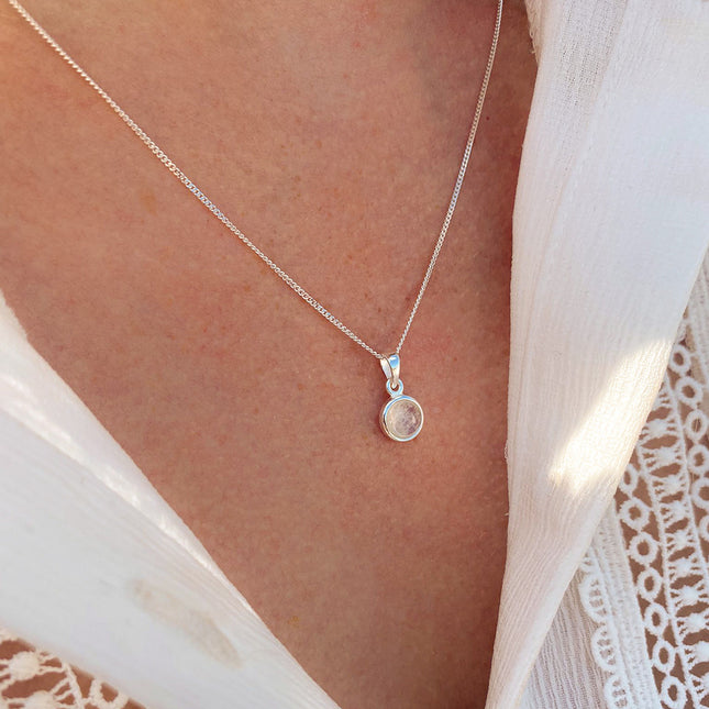 My Unique Style Maansteen ketting Noor - 925 zilver