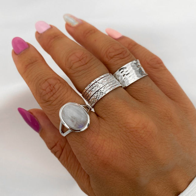 My Unique Style Maansteen ring Bonita - 925 zilver