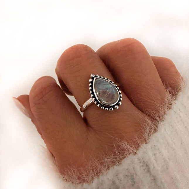 My Unique Style Maansteen ring Ilena - 925 zilver
