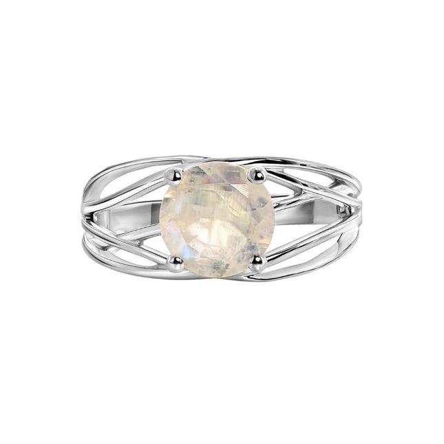 My Unique Style Maansteen ring Mila - 925 zilver
