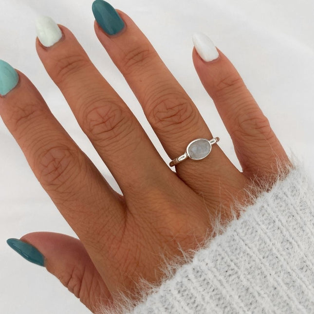 My Unique Style Maansteen ring Noé - 925 zilver
